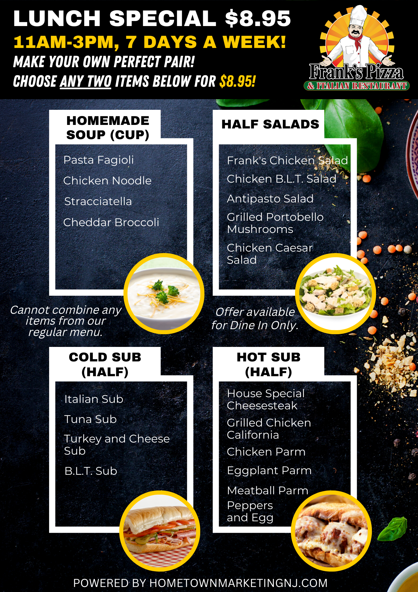 Frank's Manville Lunch Specials Perfect Pair